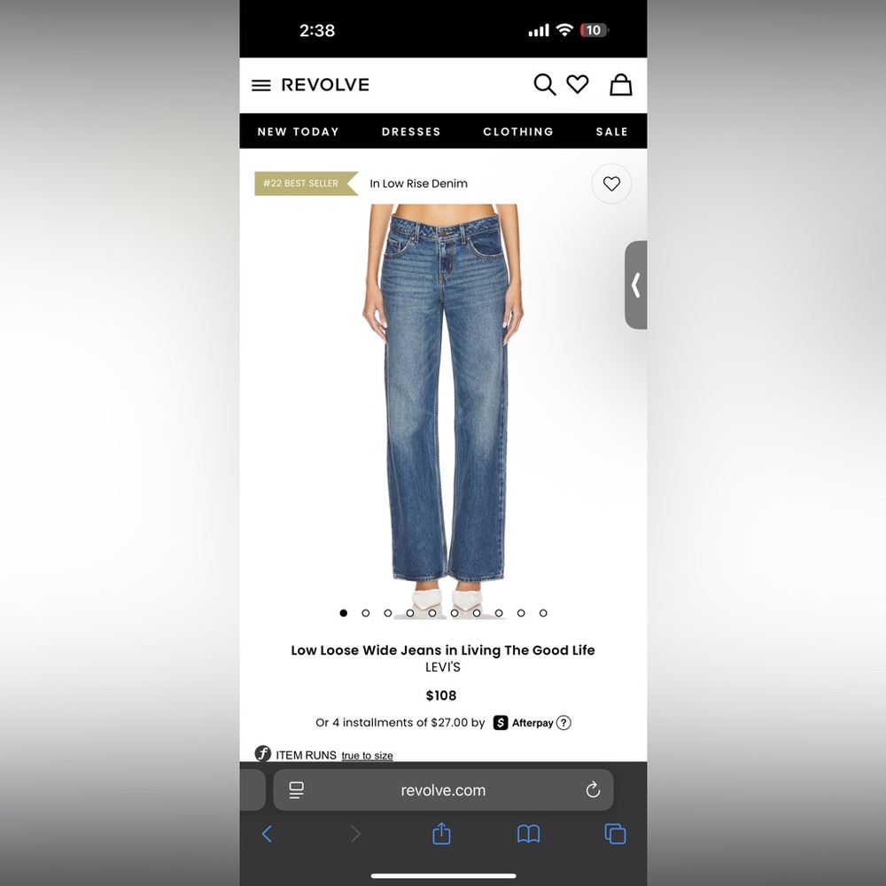 Levi’s low loose wide jean